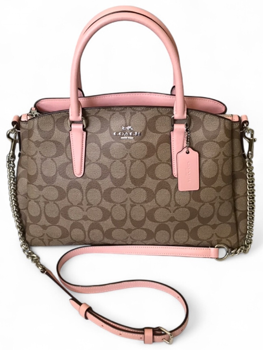 Coach Sage Carryall Signature Canvas Satchel - Perfect Condition Worn Once. - Picture 3 of 7